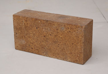 MgO Content 92% - 99% Insulating Fire Brick , Fired Magnesia Brick Brown Color